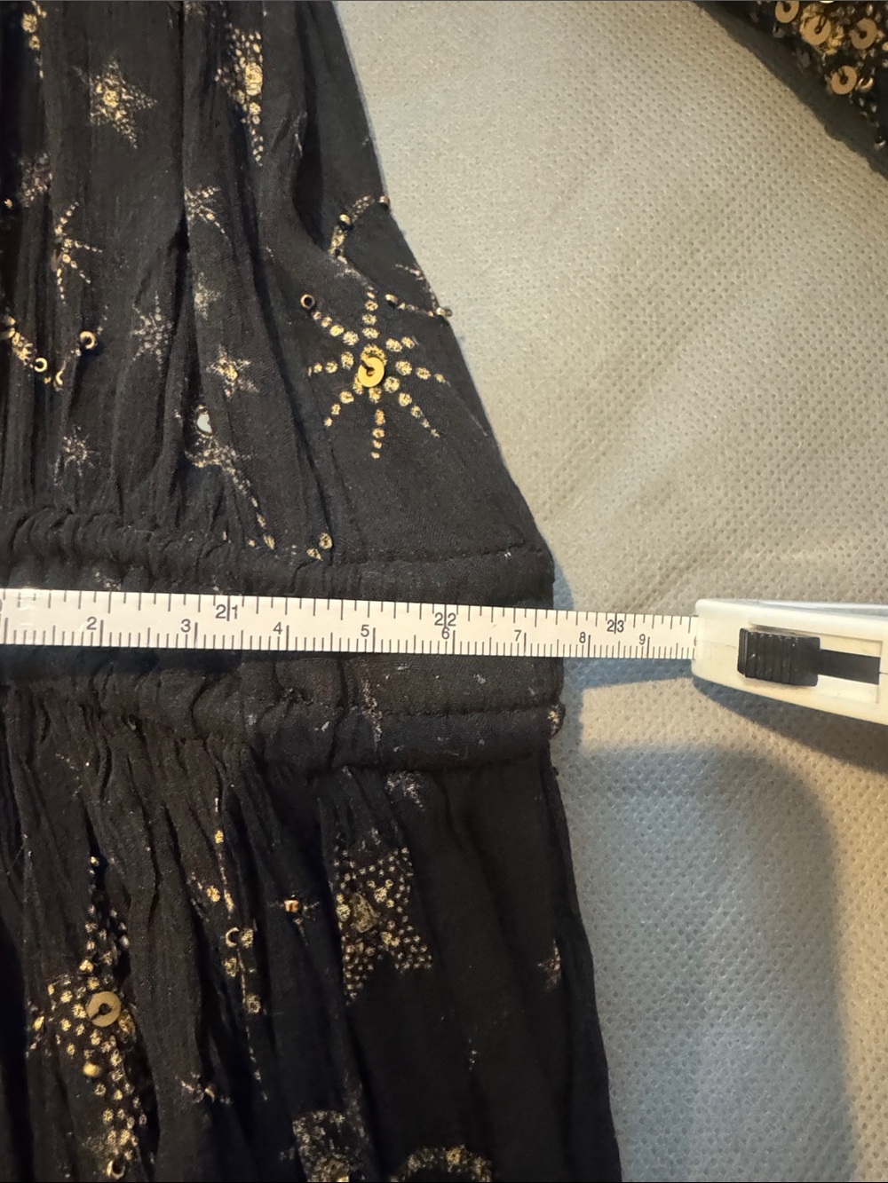 AllSaints Black Long-Sleeve Celestial Print Dress - Picture 12 of 12